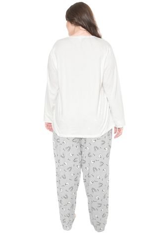 Pijama Pzama Enjoy Off-white/Azul