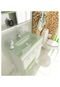 Gabinete para Banheiro 60 cm com 2 Peças Vetro 13 Branco e Verde Tomdo - Marca Tomdo