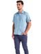 Camisa Colcci Masculina Manga Curta Relax Logo Azul Claro Mescla - Marca Colcci