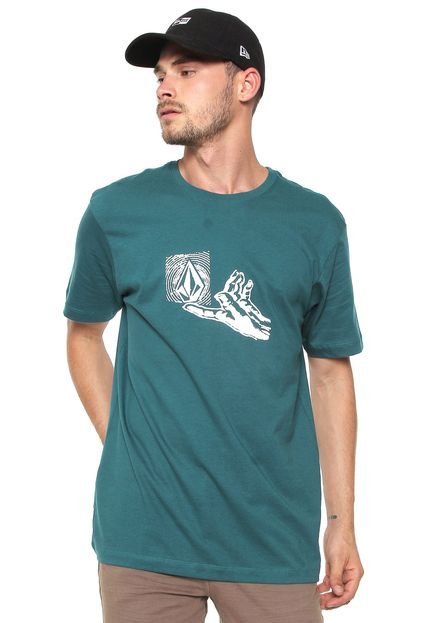 Camiseta Volcom Leaner Verde - Marca Volcom
