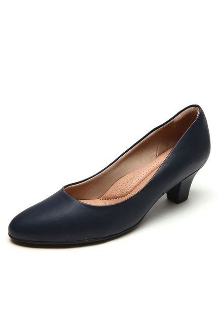 Scarpin Piccadilly Salto Cone Azul - Marca Piccadilly