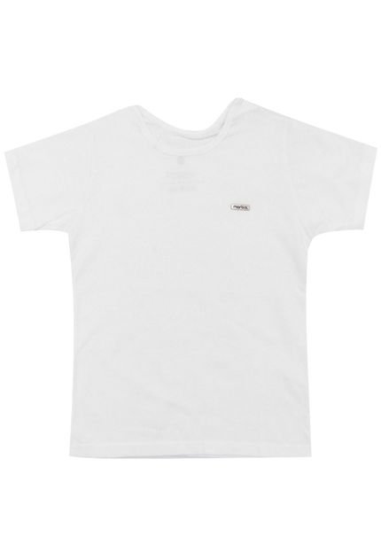 Camiseta Marisol Manga Curta Menino Branca - Marca Marisol