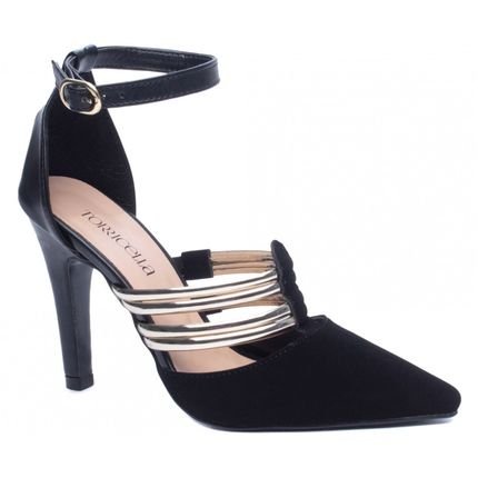 Sapato Scarpin Feminino Torricella Salto 9 cm Confortável Preto - Marca Torricella