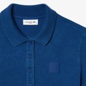 Camisa polo Lacoste piqué com efeito de lavagem Azul - Marca Lacoste