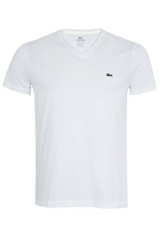 Camiseta Lacoste Regular Fit Clean Branca