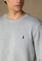 Suéter Tricot Polo Ralph Lauren Logo Bordado Cinza - Marca Polo Ralph Lauren
