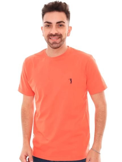 Camiseta Aleatory Masculina Navy Icon Orange Heat Salmão - Marca Aleatory