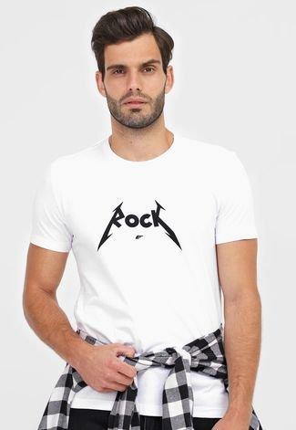Camiseta Ellus Rock Branca