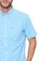 Camisa Tommy Hilfiger Reta Custom Azul/Branca - Marca Tommy Hilfiger