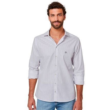 Camisa Slim Dudalina Egyptian Cotton In24 Branco Masculino - Marca Dudalina
