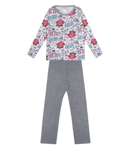 Pijama Juvenil Feminino Kappes Bege - Marca Kappes