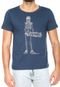 Camiseta Cavalera Esqueleto Skate Azul Marinho - Marca Cavalera