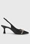 Scarpin Jorge Bischoff de Couro Croco Preto - Marca Jorge Bischoff