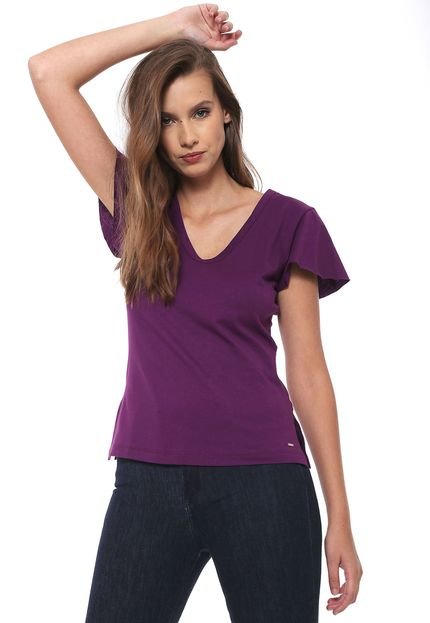 Blusa Triton Lisa Roxa - Marca Triton