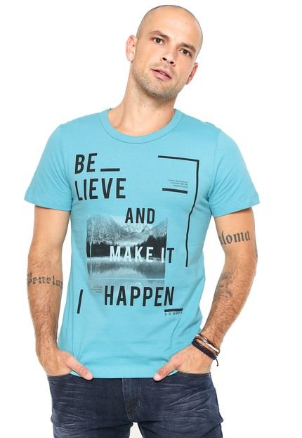 Camiseta Sommer Make It Azul - Marca Sommer