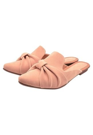 Sapatilha Mule Donna Santa Bico Fino Nude