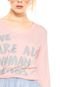 Camiseta Disparate Human Rosa - Marca Disparate