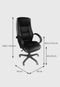 Cadeira Office Executiva Alta Giratória Preto OR Design - Marca Ór Design