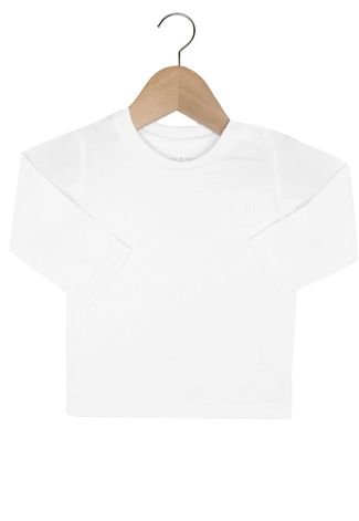 Camiseta Tigor T. Tigre Manga Longa Menino Branco