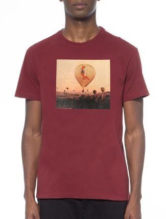 Camiseta Reserva Masculina Woodpecker Balloon Vermelha