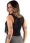 Kit 3 Cropped Transparente Golden Modas Tela Fitness Regata Telinha Academia Blusa - Marca Golden Modas