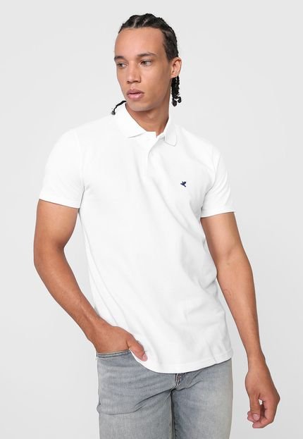 Camisa Polo Malwee Slim Logo Branca - Marca Malwee