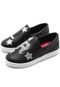 Slip On Couro Lilica Ripilica Menina Estrelas Preto - Marca Lilica Ripilica