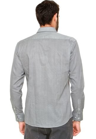 Camisa Vivacci Geométrica Branca/Preta