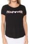 Camiseta FiveBlu FemPower Preta - Marca FiveBlu