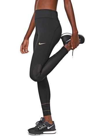 Legging Nike W Nk Fast Tght Glam Dunk Preta - Compre Agora