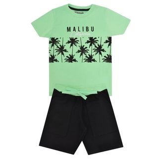 Conjunto Infantil Masculino Verde Abacate Malibu