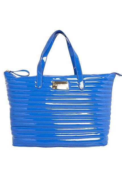 Bolsa Dumond Costuras Azul - Marca Dumond