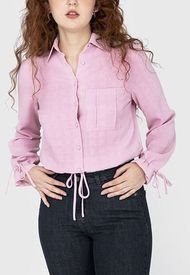 Blusa iO Bombacha con Pretina Recogida Rosa - Calce Holgado
