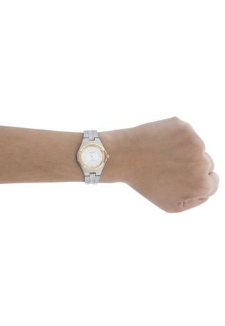 Relógio Magnum Feminino MG27499D Prata/ Dourado