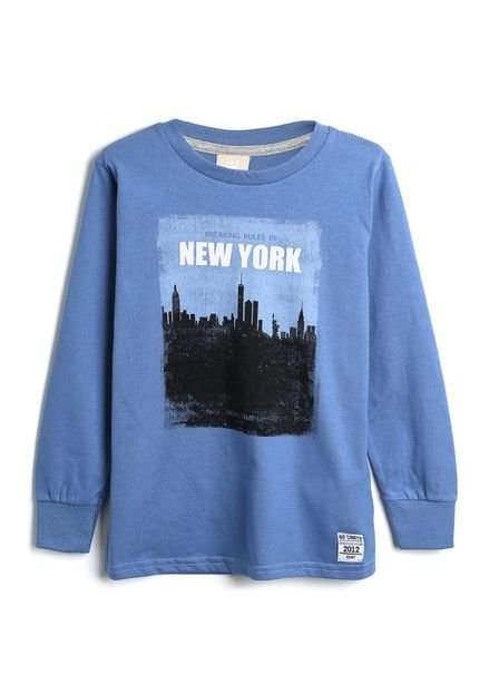 Camiseta Colorittá Infantil New York Azul - Marca Colorittá