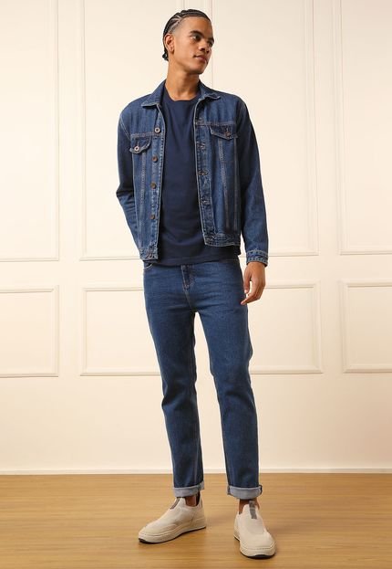 Calça Jeans Osklen Reta Horto Azul - Marca Osklen