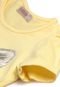 Blusa Carinhoso Menina Hotfix Amarela - Marca Carinhoso