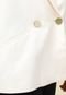 Blazer AX ARMANI EXCHANGE Oversized Botões Off-White - Marca AX ARMANI EXCHANGE