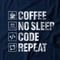Camiseta Feminina Code Repeat - Azul Marinho - Marca Studio Geek 