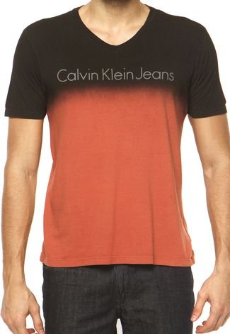 Camiseta Calvin Klein Jeans Marrom