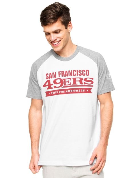 Camiseta Manga Curta New Era Banner San Francisco 49 Branca - Marca New Era
