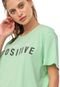 Camiseta Colcci Fitness Positive Verde - Marca Colcci Fitness