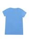 Camiseta adidas Menina Escrita Azul - Marca adidas Performance