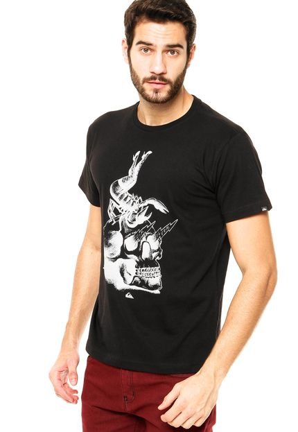 Camiseta Quiksilver Slim Scorpion Rules Preta - Marca Quiksilver