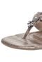 Rasteira Comfortflex Charuto Detalhe Bronze - Marca Comfortflex