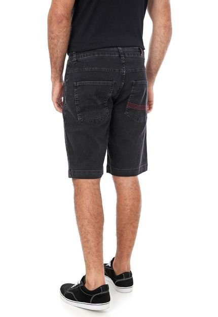 Bermuda Jeans Element Reta Well Preta