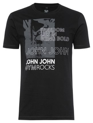 Camiseta John John Masculina Rg Gym Rocks Preta - Compre Agora