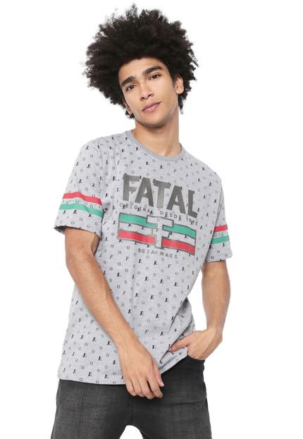 Camiseta Fatal Estampada Cinza - Marca Fatal