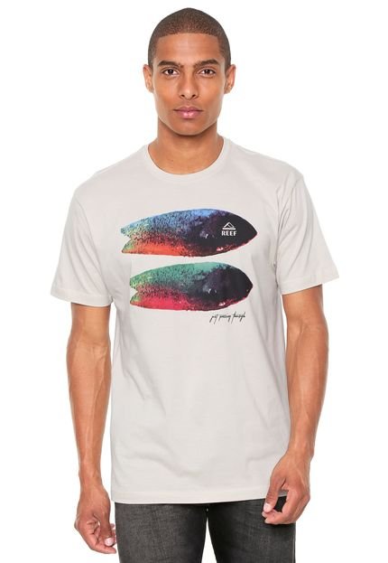 Camiseta Reef Shapes Bege - Marca Reef