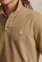 Camisa Polo Polo Ralph Lauren Logo Bege - Marca Polo Ralph Lauren